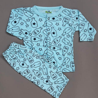 Night Suit For Baby – Blue Milk Design
