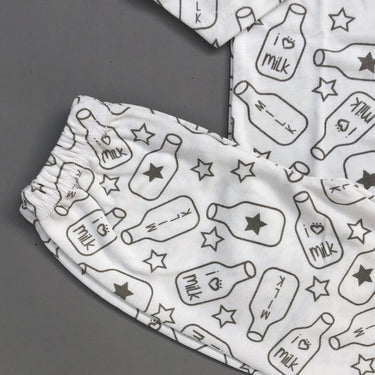 Night Suit For Baby – White Milk Design