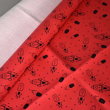 Mattress Protector / Rubber Sheet Red Rocket Design