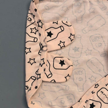 Swaddle Sheet - Milk Design Peach