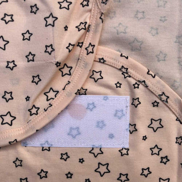 Swaddle Sheet - Star Design Peach