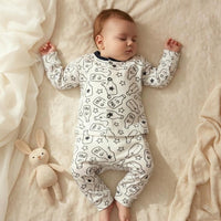 Night Suit For Baby – White Milk Design