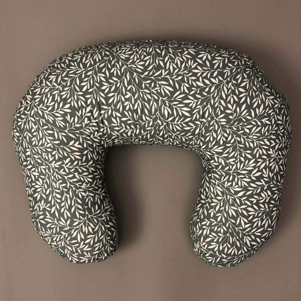 Nursing Pillow - Sage Green Leaf Print