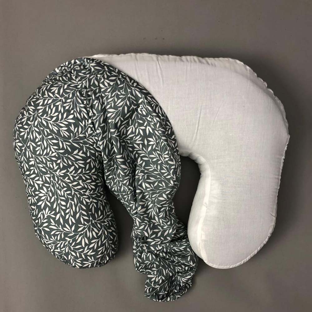 Nursing Pillow - Sage Green Leaf Print