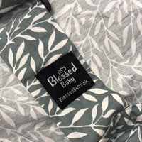 Feeding Apron / Nursing Cover – Sage Green Leaf Print