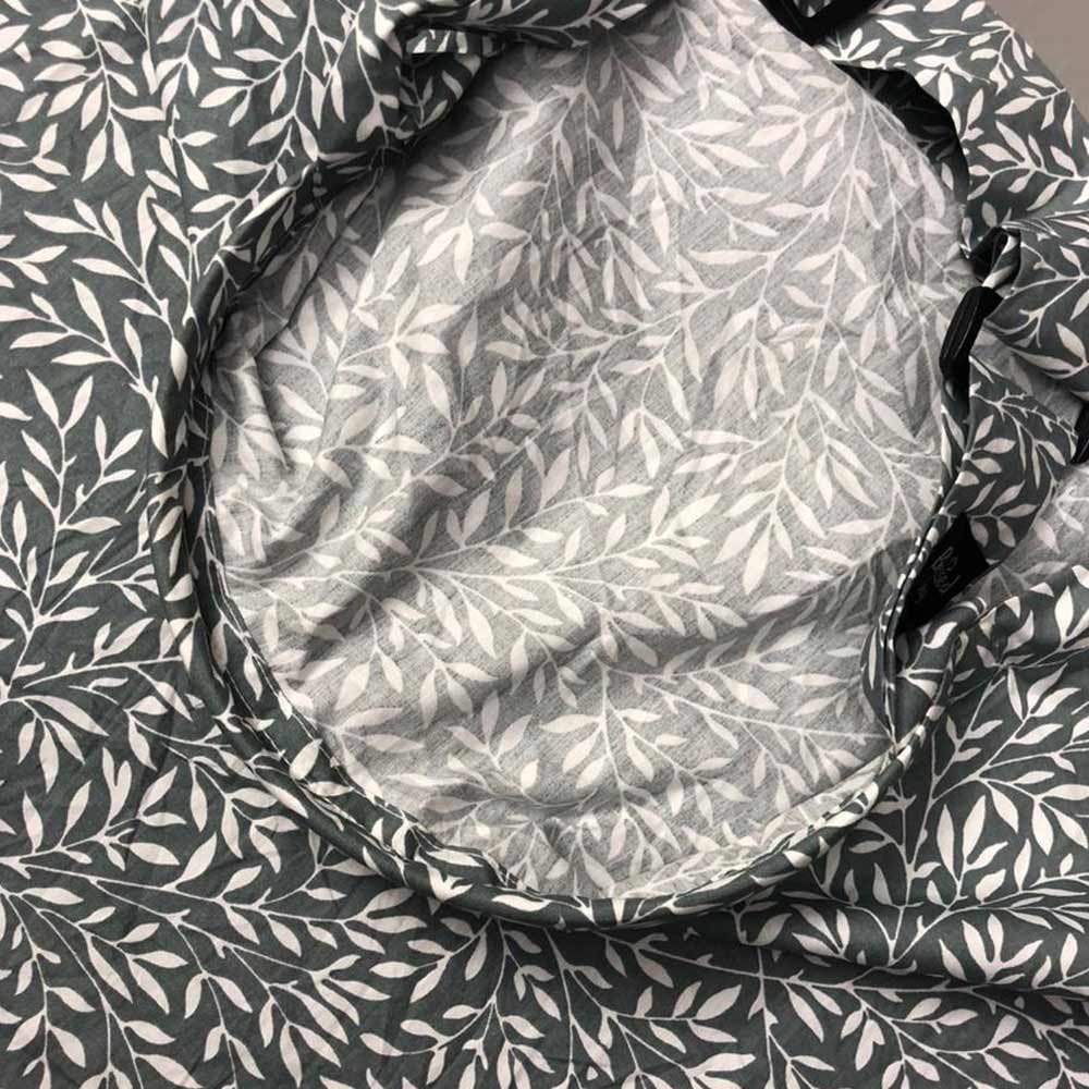 Feeding Apron / Nursing Cover – Sage Green Leaf Print