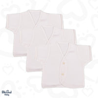 Vest | Front Open | Half Sleeves | (Pack Of 3)