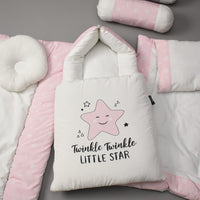 7Pcs Bedding Set - Twinkle Pink Design