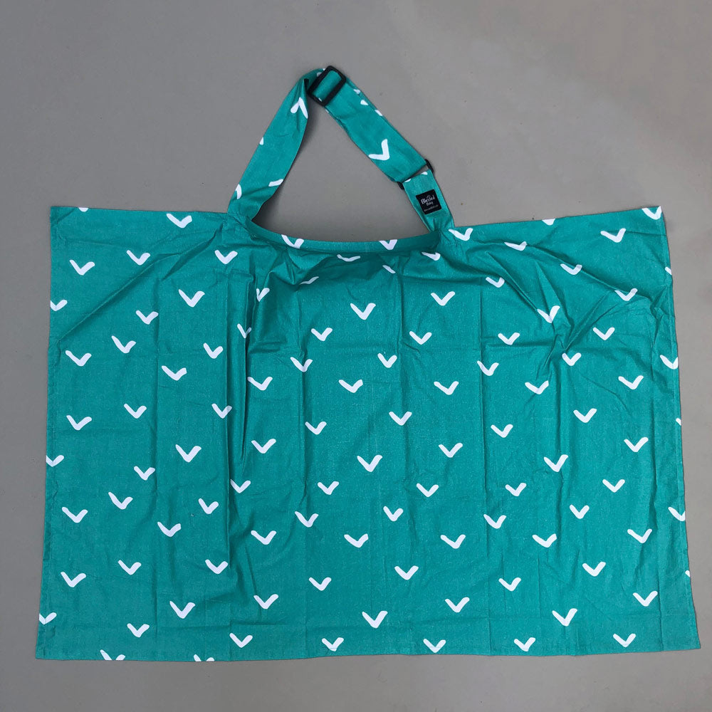 Feeding Apron / Nursing Cover – Turquoise-Green Design