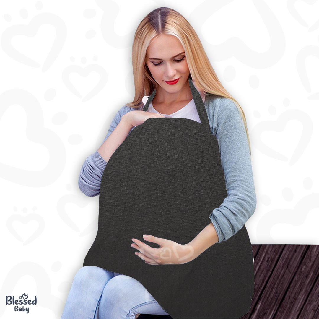 Feeding Apron / Nursing Cover – Grey Colour