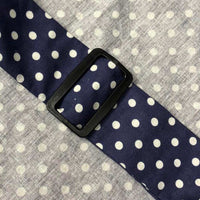 Feeding Apron / Nursing Cover – Navy Polka Dot Print