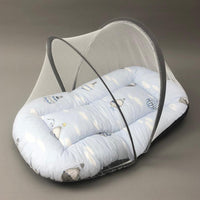 Mosquito Bed Net - Blue Air Balloon Design