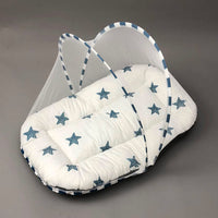 Mosquito Bed Net - Stars Blue Design