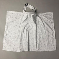 Feeding Apron / Nursing Cover – Soft Grey Meadow Floral Print