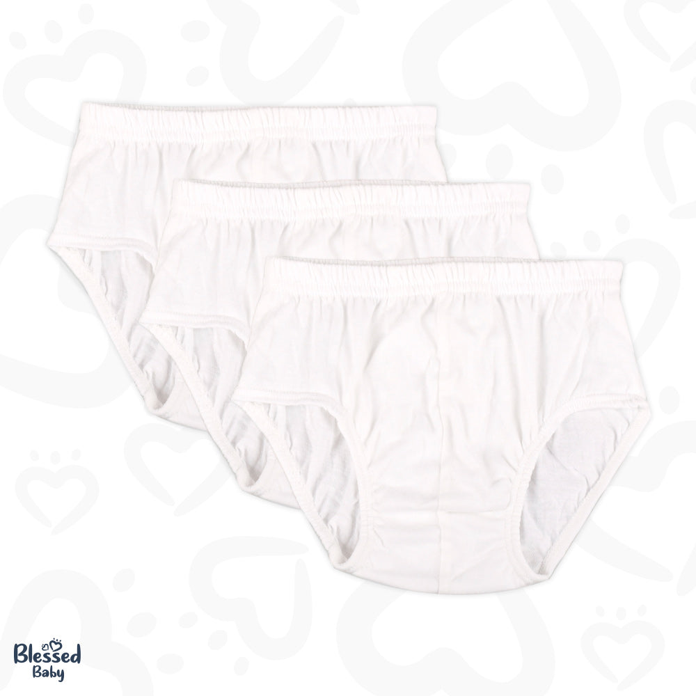 Underwear For Boys (Pack Of 3) (White Colour)