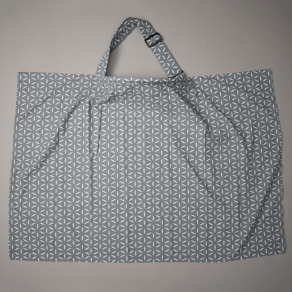 Feeding Apron / Nursing Cover – Grey Petal Lattice Design