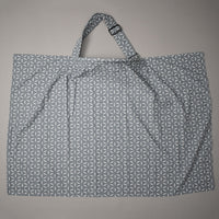 Feeding Apron / Nursing Cover – Grey Petal Lattice Design