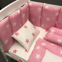 Baby Cot Bedding Set - Twinkle Pink Design