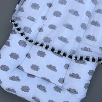 Mosquito Bed Net - Clouds Design