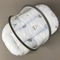 Mosquito Bed Net - Blue Air Balloon Design