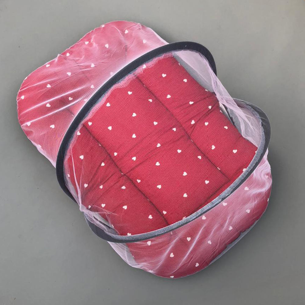 Mosquito Bed Net - Red Hearts Design