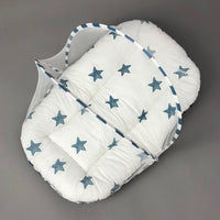 Mosquito Bed Net - Stars Blue Design