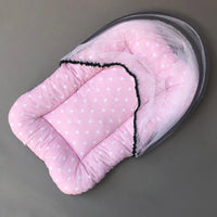 Mosquito Bed Net - Pink Hearts Design