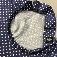 Feeding Apron / Nursing Cover – Navy Polka Dot Print