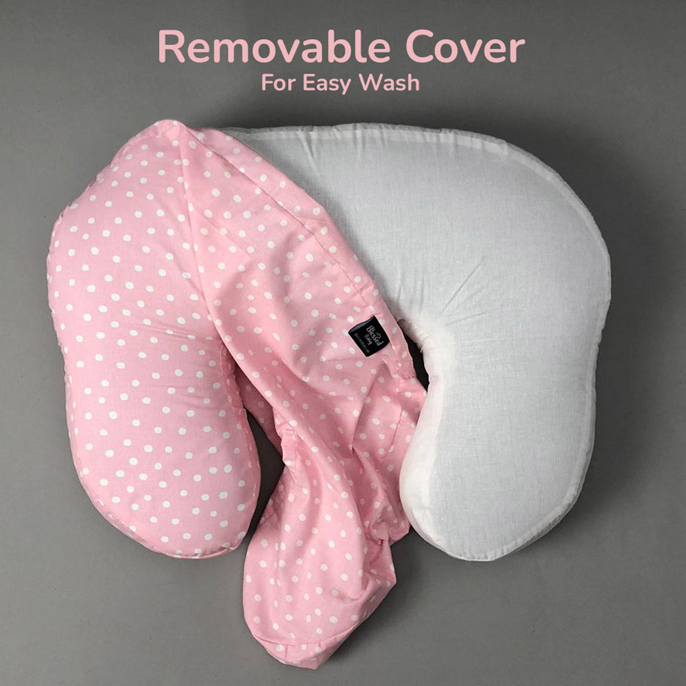 Nursing Pillow - Pink Dots Design