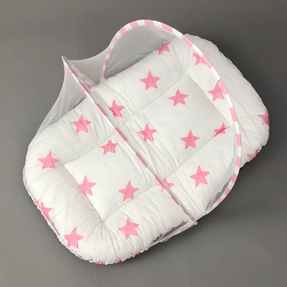 Mosquito Bed Net - Stars Pink Design