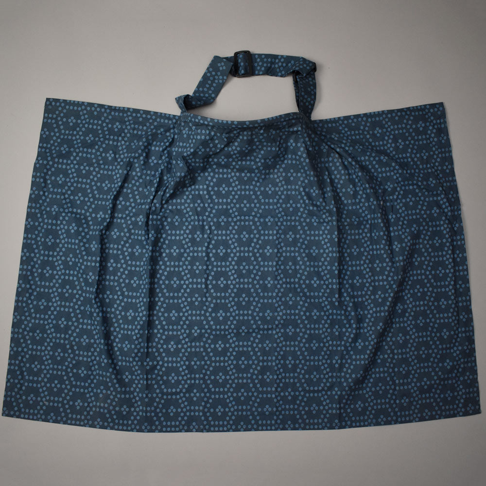 Feeding Apron / Nursing Cover – Blue Dotted Honeycomb Design