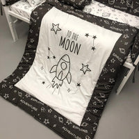Baby Cot Bedding Set - Space Design