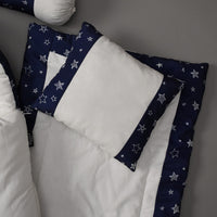 7Pcs Bedding Set - Twinkle Blue Design
