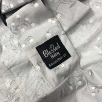 Feeding Apron / Nursing Cover – Soft Grey Meadow Floral Print