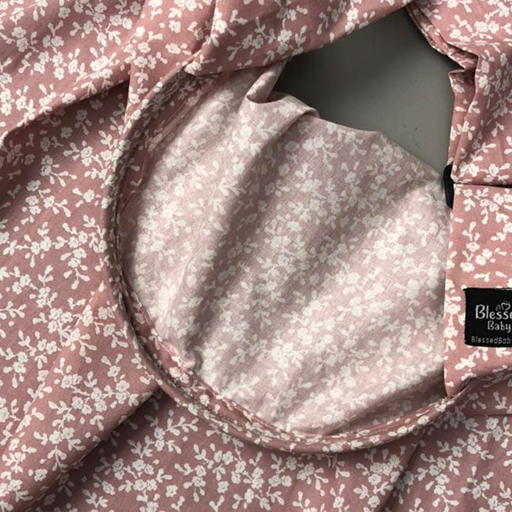 Feeding Apron / Nursing Cover – Pink ditsy floral print