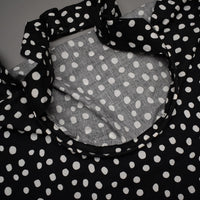 Feeding Apron / Nursing Cover – Black Polka Design