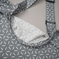 Feeding Apron / Nursing Cover – Grey Petal Lattice Design