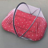 Mosquito Bed Net - Red Hearts Design