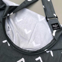 Feeding Apron / Nursing Cover – Dark Grey Design