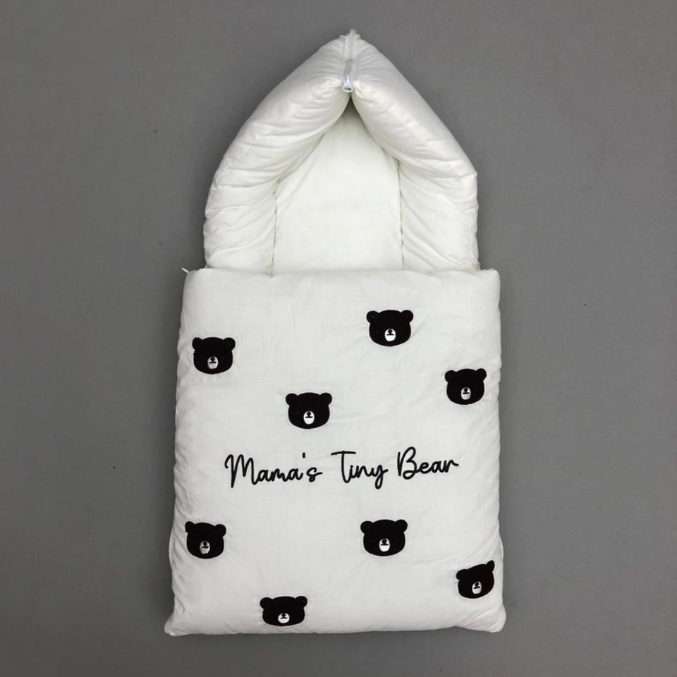 Baby Carrynest Towel Embroidery Bear Design