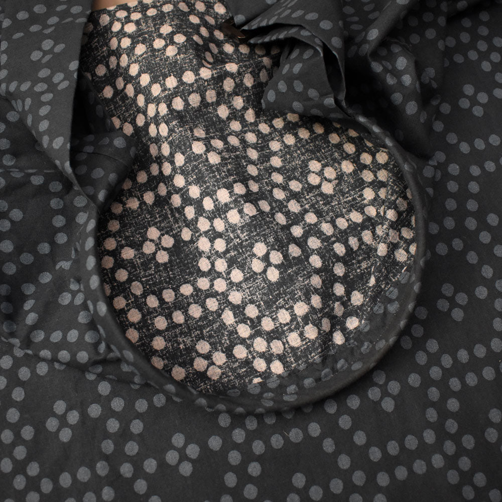Feeding Apron / Nursing Cover – Blue Dotted Honeycomb Design