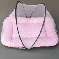 Mosquito Bed Net - Pink Hearts Design