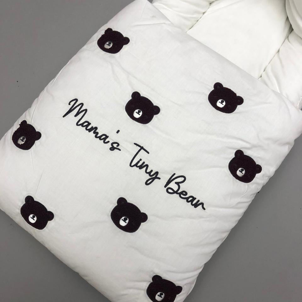 Baby Carrynest Towel Embroidery Bear Design