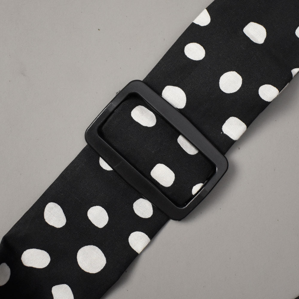 Feeding Apron / Nursing Cover – Black Polka Design