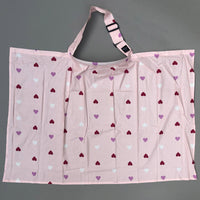 Feeding Apron / Nursing Cover – Pink Hearts Design