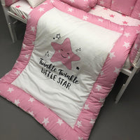 Baby Cot Bedding Set - Twinkle Pink Design