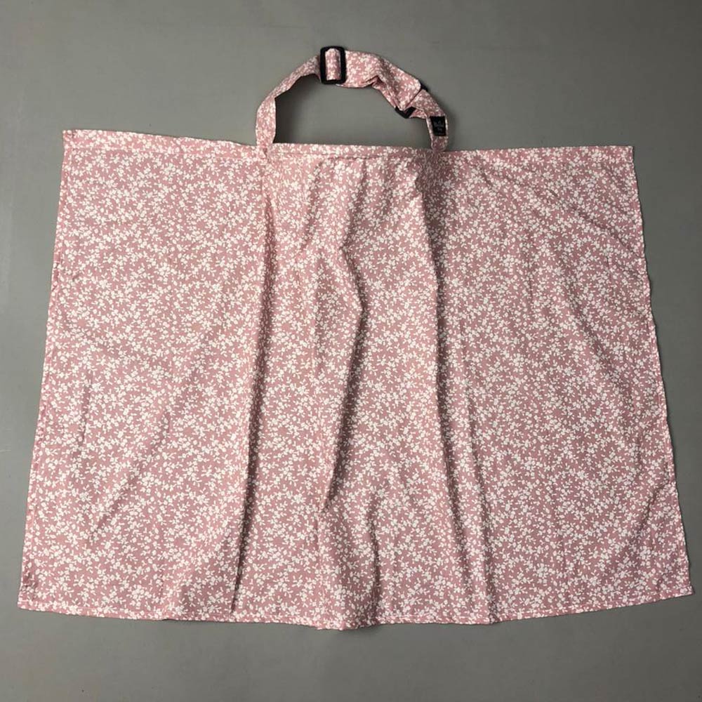 Feeding Apron / Nursing Cover – Pink ditsy floral print