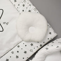 7Pcs Bedding Set - Twinkle White Design
