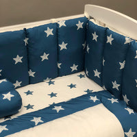 Baby Cot Bedding Set - Twinkle Blue Design