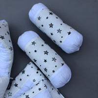 7Pcs Bedding Set - Twinkle White Design